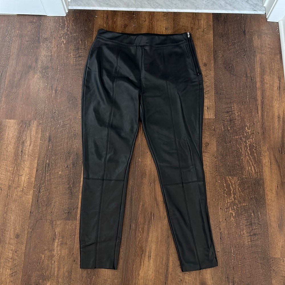 TopShop Side Zipper Skinny Leather Pants